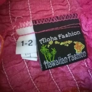 Aloha Fashion Dresses - Hawaiian luau dress size 1-2. Bought in Hawaii. Aloha Fashion Dresses - Hawaiian luau dress size 1-2. Bought in Hawaii.